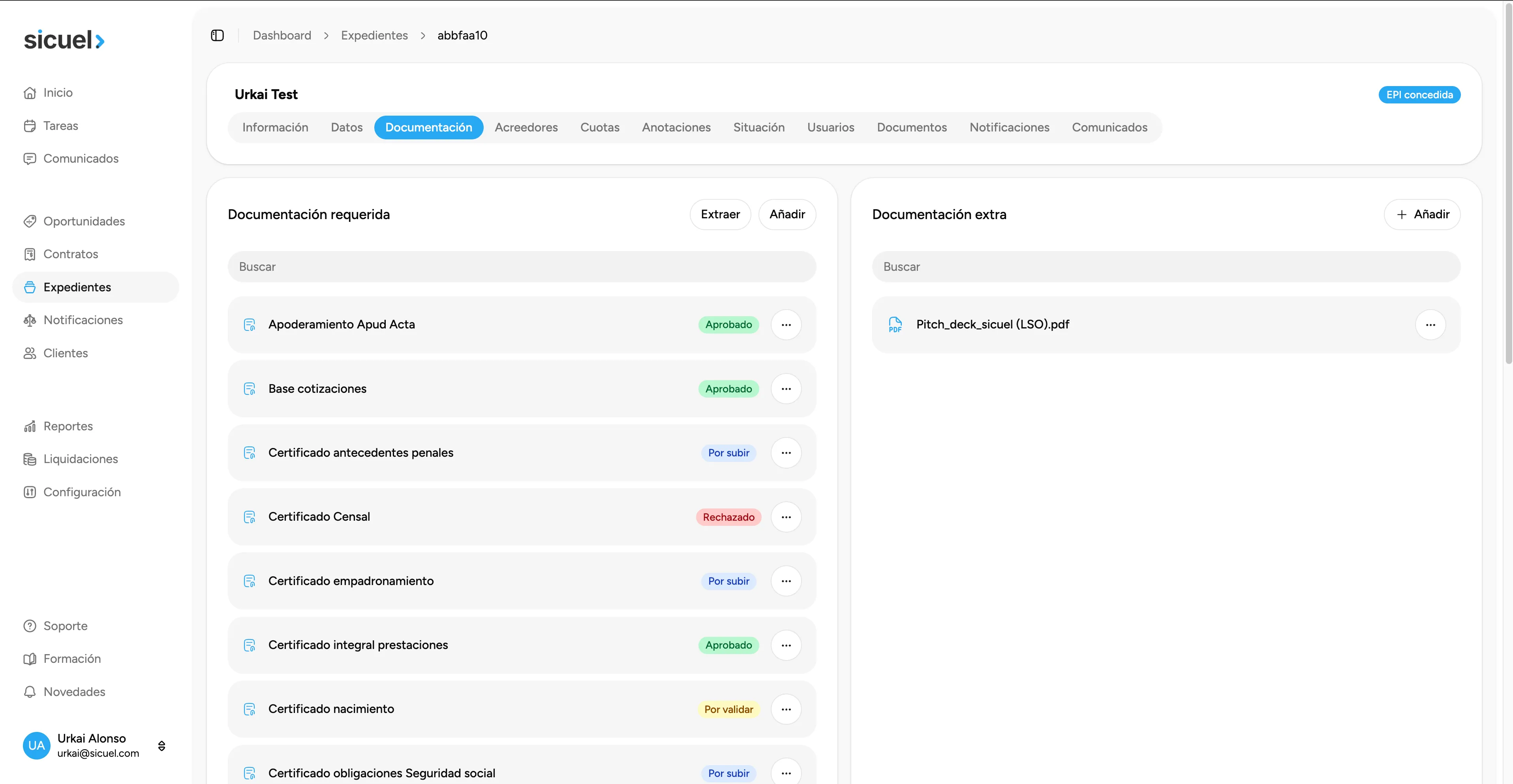 Descarga de documentación con Sicuel Docs